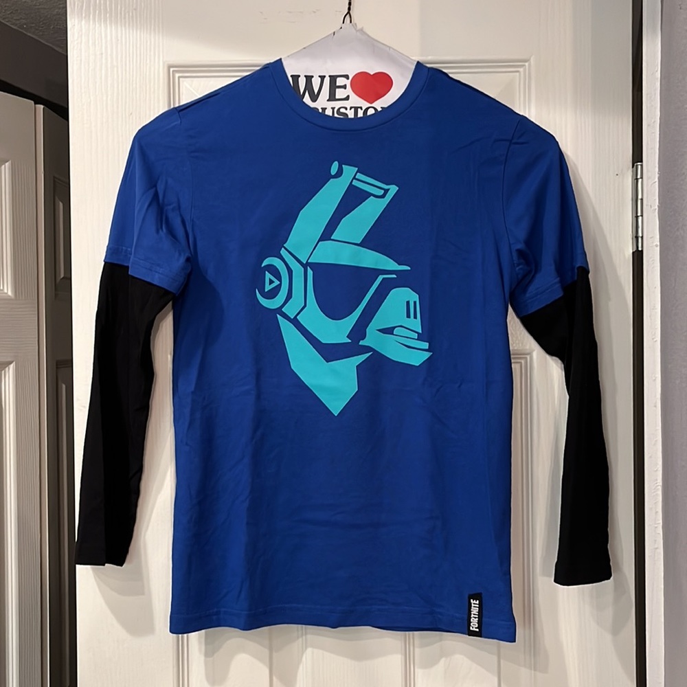 Never Boys Fortnite long sleeve t-shirt never worn. Size L 10-12